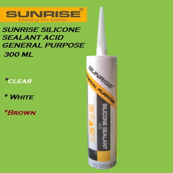 SUNRISE SILICONE SEALANT (CLEAR, BROWN, BLACK AND WHITE) Lazada PH