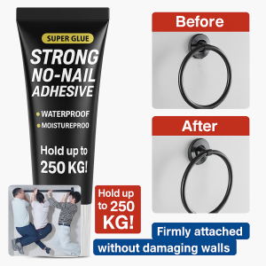 Bull Do Not Pull High Strength Waterproof No Nail Glue for Home Users  Durable Adhesive  Wall-Friendly  Long Lasting
