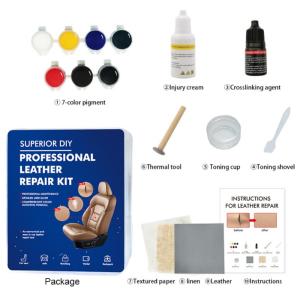 EKLEVA Color Leather Repair Tool Kit Repair Leather Burns Scratches Abrasion Aging And Cracks Leather Repair Cream