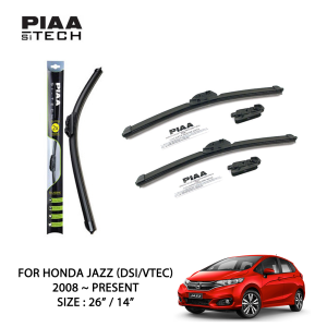 PIAA Si-Tech Silicone Wiper For Honda Jazz DSI/VTEC 2008-Present (26" / 14")
