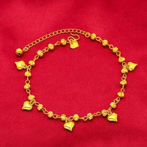 Emas Bangkok Emas Korea 24K Anklets Gold Plated Rantai Gelang Kaki Emas Sadur Perempuan emas 916