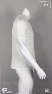 2026 Slim Fit Knitted T-shirt for Men Solid Turtleneck Casual Shirts Mens Short Sleeve Knit Sweater Bottoming Tops Streetwear