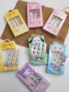 Kuku Palsu Murah Anak Set 12pc - KUKU PALSU SANRIO - KUKU PALSU ANAK KARAKTER MOTIF LUCU 3D TEMPEL