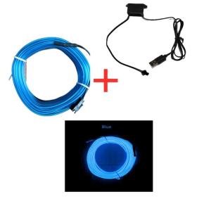 Đèn Nội Thất Xe Hơi Đèn Trang Trí Xung Quanh Dải Đèn Tạo Không Khí Neon Sợi Quang USB Điều Khiển Âm Thanh 7 Màu Nhiều Chế Độ