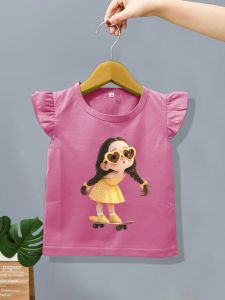 Ruffle Tee Kaos Atasan Anak Perempuan Motif Terbaru