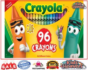 Crayola Classic Crayons 96ct FREE Sharpener (100.0% Original)