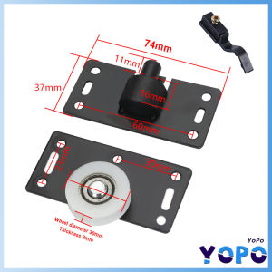 YoPo Sliding Door Rollers Wardrobe Nylon Pulley Hanging Wheel Cabinet Concave Caster