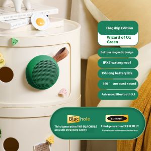 2024 Magnetic Bluetooth wireless portable speaker IPX7 Waterproof with 24H Playtime 360° Surround Sound Stereo Bass Mini Shower Outdoor Haut Parleur Bluetooth Speaker with Microphone USB AUX