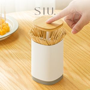 Tempat Tusuk Gigi / Cottonbud Dispenser Serbaguna Pop up Bebas Debu