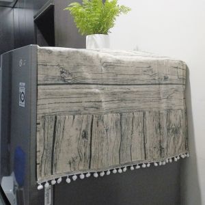 taplak kulkas / alas kulkas kanvas linen