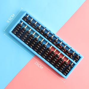 PICKIT Multicolor Wooden Abacus Square 13 Digits Calculation Bead Montessori Wooden Learning Toy Beads Kids