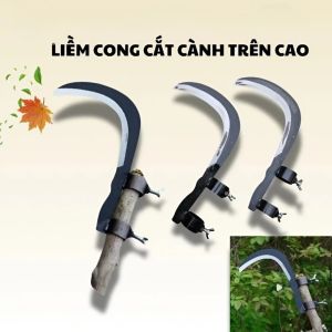 ĐẦU LIỀM CONG PHÁT CỎ GẮN CÁN – LIỀM CẮT CÀNH THU HOẠCH ĐA NĂNG