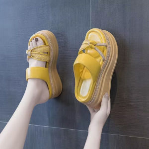 [Free Shipping] Rhinestone Thick-Soled WomenS Sandals 2026 New Summer Fashionable Soft-Soled Platform Wedge Roman High-Heel Sandals For Outdoor Wear