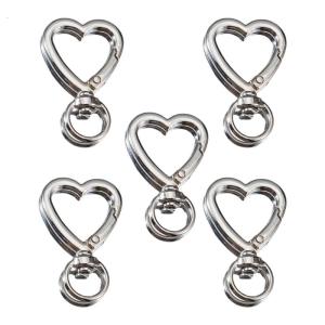 5Pcs Contemporary Alloy Key Holder Unique Shape For Keychains Backpacks And Phone Accessories Practical Construction