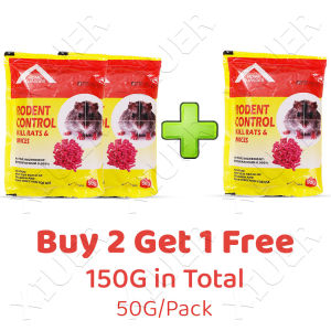50G/Bag Rat Poison Killer Food Non-Toxic All-Nature Mices Killing Poison Kills Rodents and Their Fleas Rat and Mice Control for Indoor & Outdoor Dying in Outside