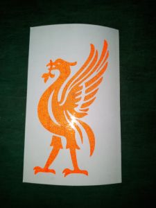 หงส์แดง (หันซ้าย-หันขวา)สติ๊กเกอร์สะท้อนแสง สีแดง สำหรับติดตกแต่งเพื่อความสวยงามให้กับอุปกรณ์ต่างๆหรือรถยนต์