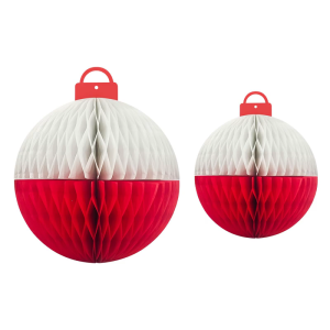 Pack of 10 Paper Bobber Honeycomb Balls Hangings for Fishermen Themed Birthday and Baby Showers Party Supplies