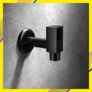 RAK HOME ก๊อกสนาม ก๊อกน้ำเสียบสายยาง ก๊อกน้ำ สีดำ Nordic Style วัสดุสแตนเลส 304 และทองเหลืองเคลือบอบสีดำด้วยอุณหภูมิสูง 5 ชั้น ไม่ขึ้นสนิม