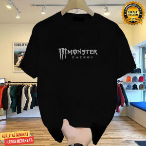 Kaos Distro Moster text silver  terbaru 100% Premium Quality