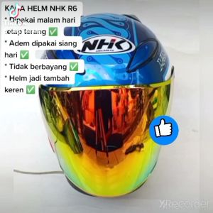 Kaca Visor NHK R6 Iridium Red Gold Blue Silver Hitam Smoke & Rachet: Keunggulan dan Perbandingan