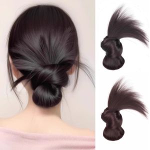 BEAUTYLADIES Synthetic Hair Flower Bun Head Wig Hair Extensions Claw Clip False Hair Pieces Hair Accessories Fluffy Messy Curly Chignon Women