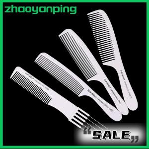 zhaoyanping 1PC Professional Hair Comb White Carbon Fiber Hairdressig Cutting Comb Anti Static Haircut Coloring Tools Barber Styling Tool