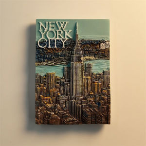 New York Landmark Building Tourist Souvenir Craft 3D Decorative Magnetic Fridge Magnet Collectible Gift