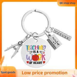 ✨QK shop✨ Teacher Key Chain Thank You Teacher Text Popular Pendant Key Chain TeachersDay Pendant Gifts For Teachers