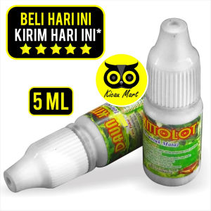 KICAU MART Daun Kitolot Kitolod 5ml Obat Tetes Mata Burung Murai Kacer Kenari Lovebird Cucak Ijo Ciblek Anis Jalak Obat Burung Sakit Mata Merah Gatal Berair Katarak Berlendir Bengkak Bernanah Infeksi Virus Bakteri Nyeri Perih