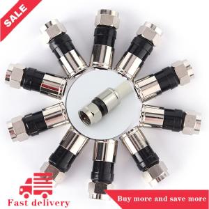 [COD] 10 pcs RG6 F Type Compression 2.7cm high quality Snap Seal Plug Connector