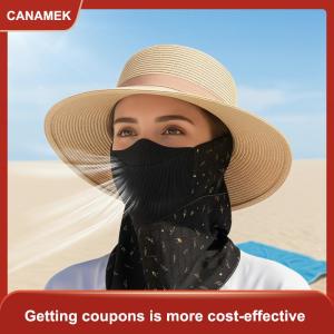 【CANAMEK 】 3D Sunscreen Mask For Summer Ice Silk Mesh Breathable Opening Mask For Outdoor Sports UV Protective Face Cover