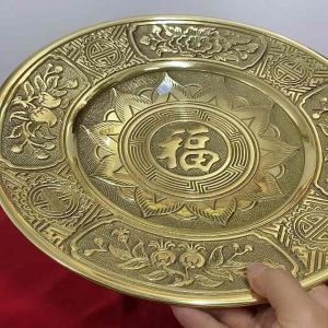 Mâm bồng mâm ngũ quả bằng đồng đường kính 335cm