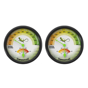 Pet Rearing Box Gauge Reptile Temperature Thermometer Humidity Hygrometer High-Accuracy VivariumTank Supplies 1pc/2Pcs