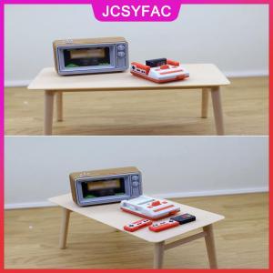 JCSYFAC 1 Piece 1 12 Dollhouse mô phỏng thu nhỏ hoài cổ TV Trò chơi giao diện điều khiển mô hình phòng khách cảnh trang trí búp bê phụ kiện đồ chơi