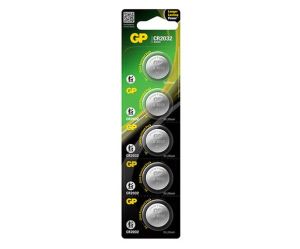 GP Lithium Button CR2032 (Card of 5) - Childproof
