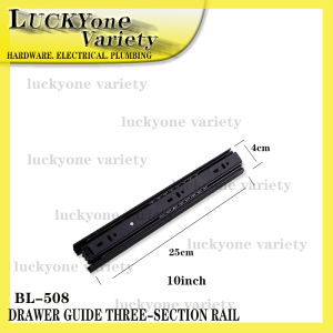 BL-508 Drawer Slide Three-section Rail 10inch 12inch 14inch 16inch 18inch 20inch 22inch