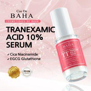 Cos de baha TT huyết thanh chứa axit Tranexamic 10% Niacinamide (vitamin B3) 2% cica EGCG Glutathione Hyaluronic Axít và chiết xuất thảo mộc tự nhiên làm thành phần chính. 30ml/ 1.0 floz