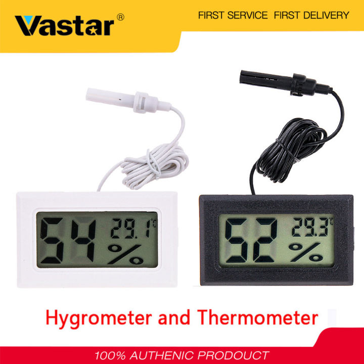 Vastar -50 to 110 Digital Thermometer Mini LCD Display Meter Fridges ...