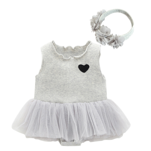 [SG] 0-12m Baby Girl Photo Shooting Princess Dress  Cute Dress Newborn Birthday Celebration Outfit Gift Idea  Red Pink Grey White - My First Wardrobe MFWA4G1
