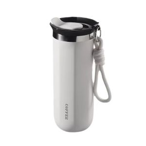 GAOSU Chống rò rỉ Cốc cách nhiệt bằng thép không gỉ 350ML/500ML Tường đôi Bình giữ nhiệt Thực tế có nắp Cốc uống nước Văn phòng tại nhà