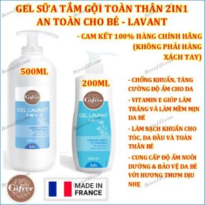 Chai Gel Sữa tắm gội 2-1 Gel Lavant Gifrer 500ml (Made in France) SHC U1015