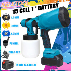 Cordless Spray Gun Electric Portable Paint Sprayer 1000ml Large capacity 3 Nozzle high-power to clean furniture walls doors chairs