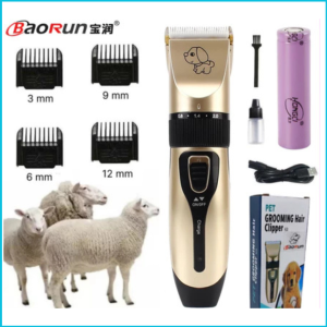 PROMO BaoRun Mesin alat Cukur Elektrik Bulu Hewan domba anjing kucing kambing Pet Rechargeable