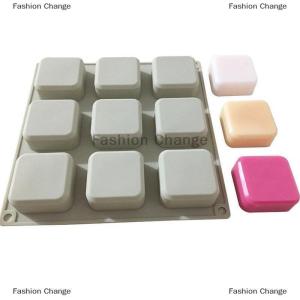 [COD] Fashion Change 9 Cavity Soap Molds Silicone Mold For Making Handmade Soap Lotion Bar Square Rectangle Reusable Silicone Soap Making Molds
