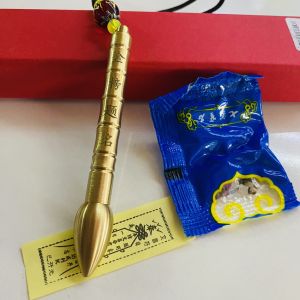 Bút Văn Xương phong thủy đồng kèm hộp đá phù...