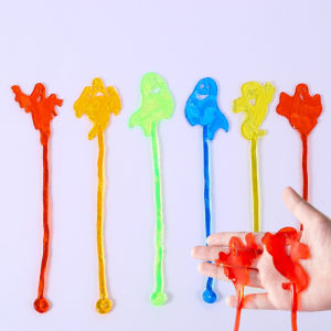 SHUNAICHI Nostalgic telescopic sticky ghost creative trick Halloween climbing wall vent elastic sticky small toy wholesale