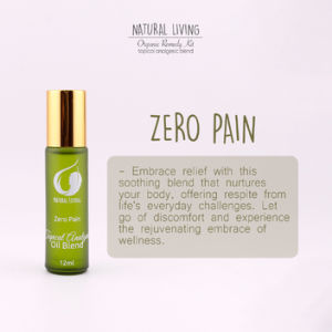 Natural Living "Zero Pain" (Topical Analgesic) Essential Oil Roller & Aromatherapy