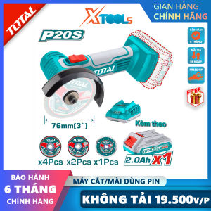 Máy mài cắt mini dùng pin TOTAL 20V đường kính đĩa mài 76mm máy cắt máy mài cầm tay nhỏ gọn - chính hãng