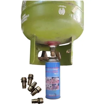 Alat isi ulang gas kaleng portable refil gas kaleng portable simpel