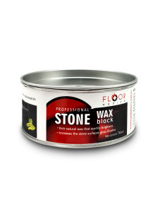 STONE WAX BLACK (500ML) FLOOR MEDICS for dark / STONE WAX TRANSPARENT stone marble wax limestone wax / granite wax / agglomerate wax.